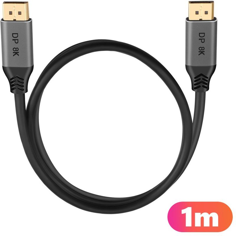 Câble d'extension DP 1.4 mâle vers mâle, 8K 60Hz 4K 144Hz 3D HDR, pour moniteur de jeu, TV, PC portable, projecteur