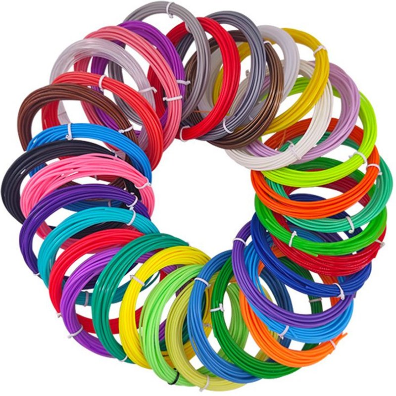 Recharges de Filament pour imprimante 3D, consommable d'imprimante en PLA, 32 couleurs, diamètre de 1.75mm, haute précision, sans danger pour les enfants