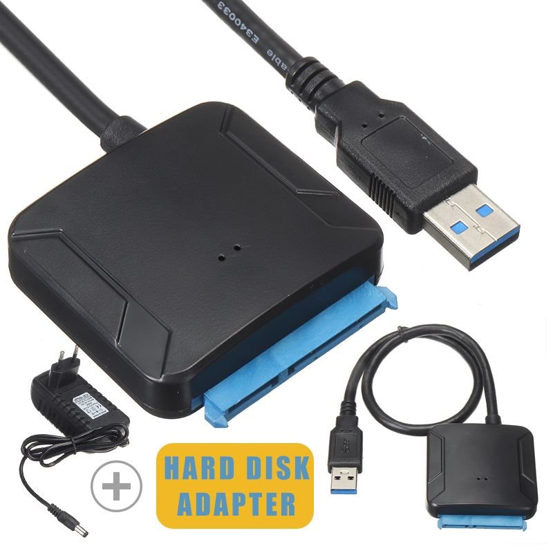 Adaptateur SATA vers USB 3.0, prise ue pour disque dur SATA 2.5/3.5 pouces, câble convertisseur de disque dur SSD, nouvel arrivage