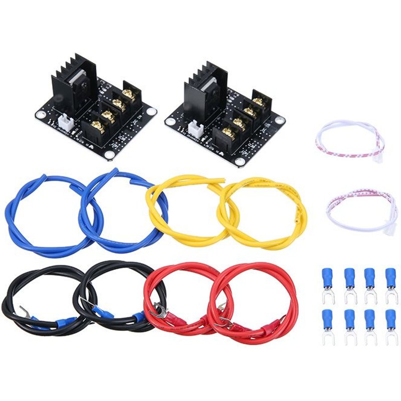 Module d'extension haute puissance, lit chauffant, panneau d'extension de puissance, accessoires d'imprimante 3D, 2 pièces