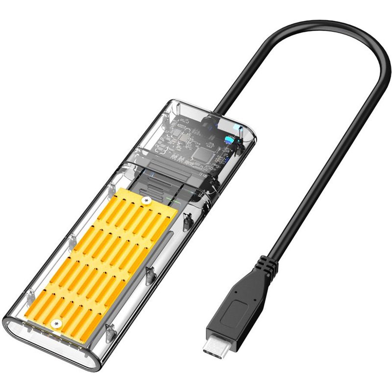 Adaptateur de boîtier SSD M.2 à Type C, pour PCIE NGFF SATA M/B Key SSD