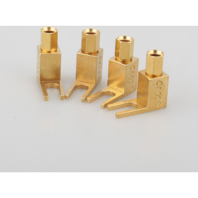 CMC poz?acane g?o?nik Spade wtyczka bananowa Adapter k?towy HIFI darmowa wysy?ka