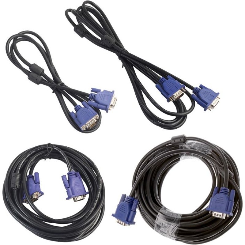 Câble d'extension mâle à mâle, 1.5/3/5/10m, VGA HD, 1080P, 15 broches, pour ordinateur portable, projecteur, moniteur HDTV