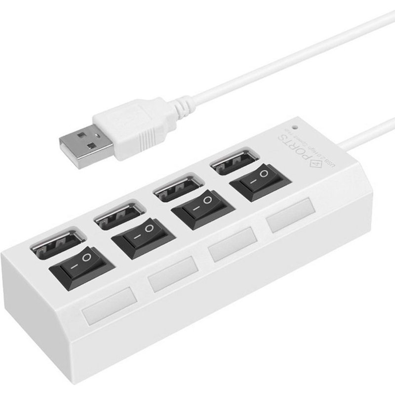 Adaptateur Hub Multi USB 480, 2.0 Mbps, haute vitesse, séparateur USB avec interrupteur, accessoires pour ordinateur domestique