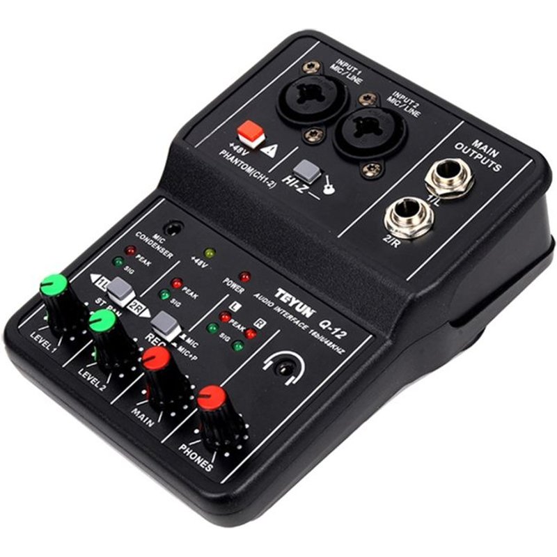 Carte son mélangeur Audio carte son pour ordinateur de Studio de chant DJ mélangeur Audio Compatible avec les logiciels Audio grand public