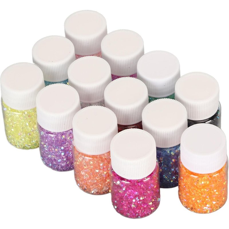 13 Colors Nail Rhinestone Diy Color Plating Process Colorfast Pointed Back Tiny Rhinestones For Wedding Tables Banquet Tables