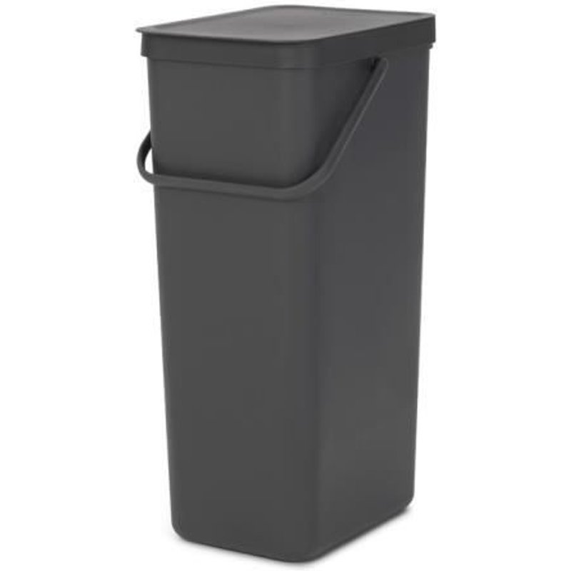 Poubelle de tri Sort & Go - BRABANTIA - 40 L - Gris