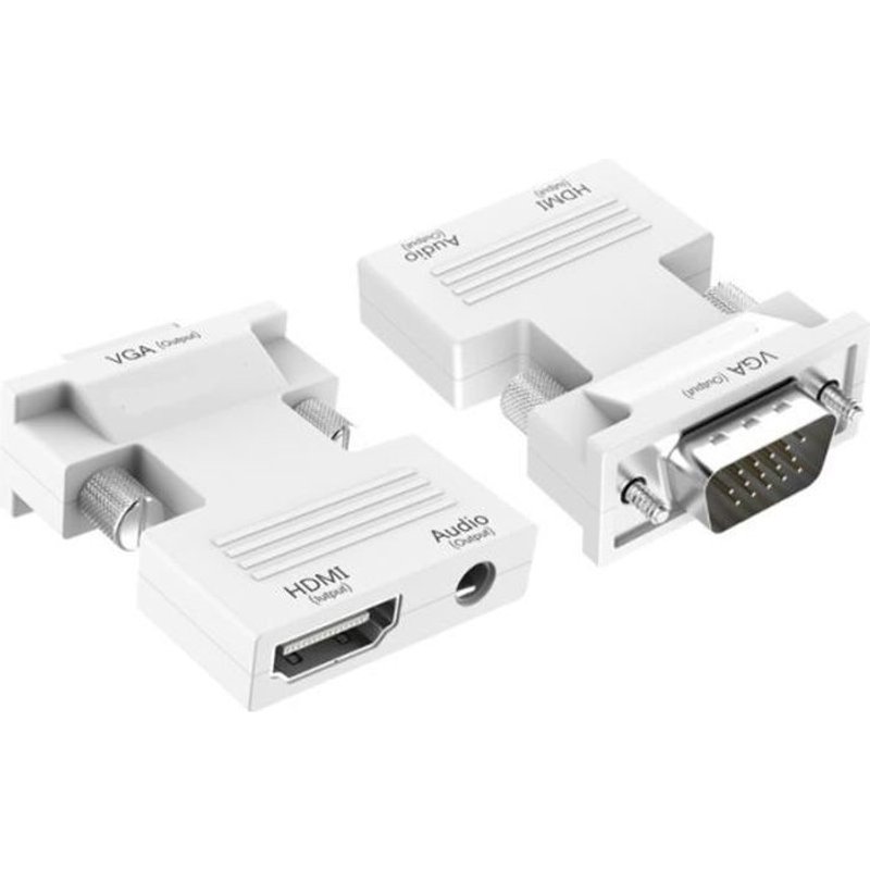 Adaptateur HDMI Vers VGA 1080P Avec Audio Femalle Adaptateur HDMI-VGA Audio