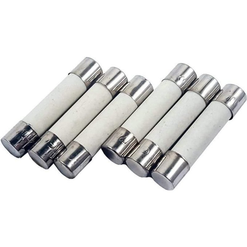 Celims France - Fusible en Céramique - Lot de 2 Pièces - 6mm x 30mm - Fusion Rapide - Fast - 250V - 2A