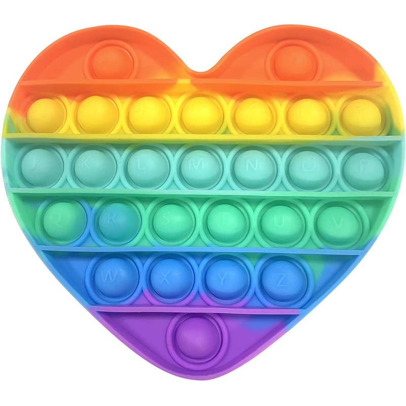 Jouet Anti-Stress27--Kit De Jeux Pop It Anti Stress À Bulles Couleur Arc En Ciel Pour Enfant, Ensemble De Jouets Spongieux Pour Les