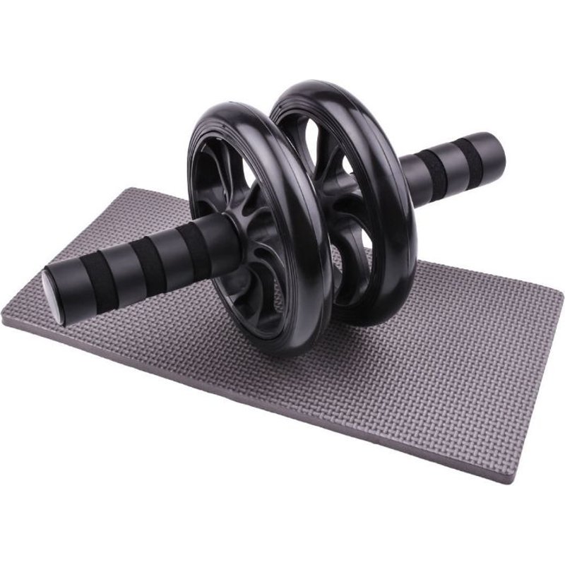 Argent - Roues De Musculation Ab, Appareil À Roulettes Avec Barre De Traction, Équipement'entraînement À Domicile Pour Les Muscles Abdominaux