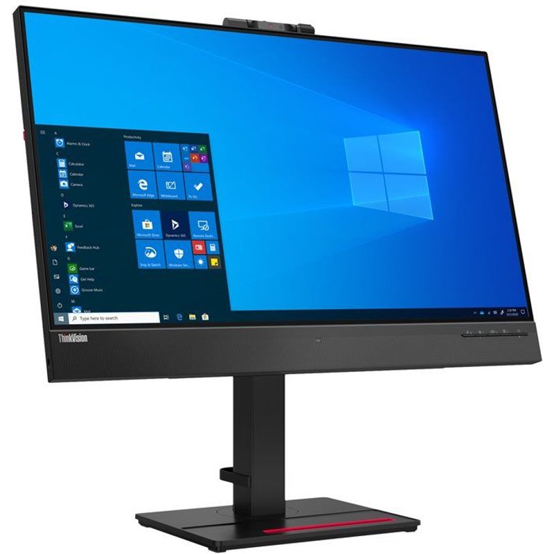 Lenovo ThinkVision T27hv-20 - Écran LED - 27" - 2560 x 1440 QHD @ 60 Hz - IPS - 350 cd/m² - 1000:1 - 4 ms - HDMI, DisplayPort, USB-C - haut-parleurs - noir corbeau - Campus - pour ThinkCentre...
