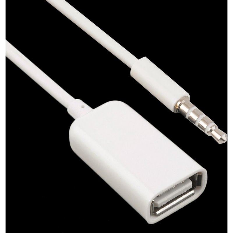 Câble d'extension Jack 3.5 vers USB mâle 2.0mm, 1 pièce, cordon convertisseur MP3 pour voiture, vente en gros, livraison gratuite