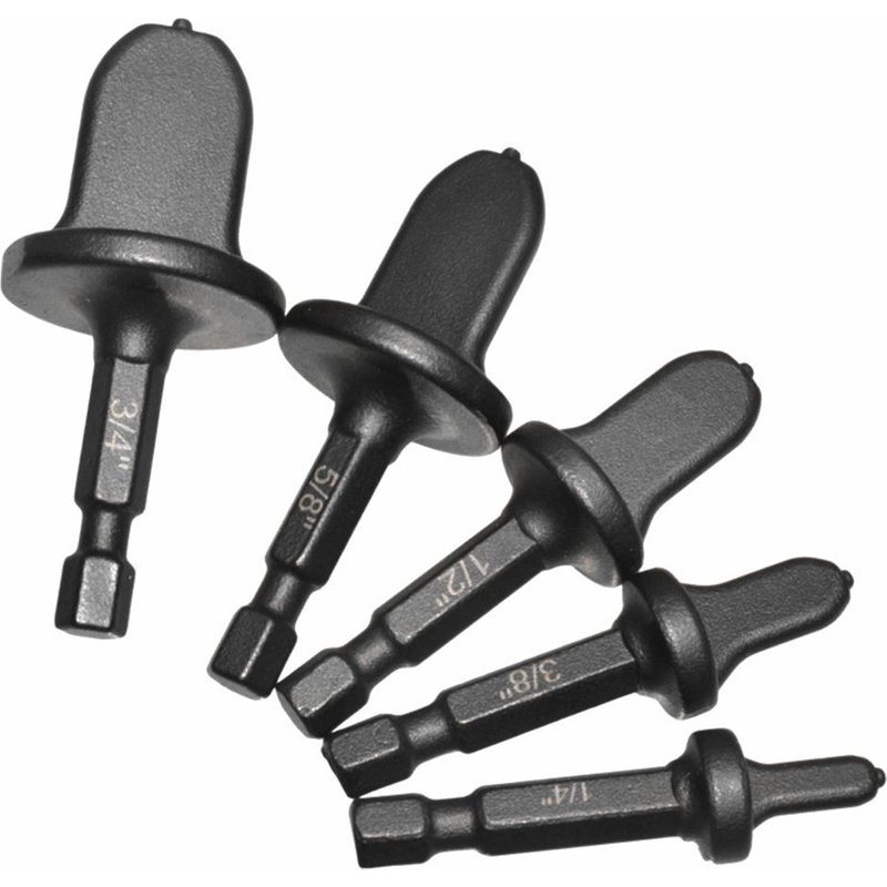 Extenseur de Tube à poignée hexagonale, 5 pièces, 3/4 5/8 1/2 3/8 1/4 pouces, outil de perçage foret Tube évasé pour climatiseur