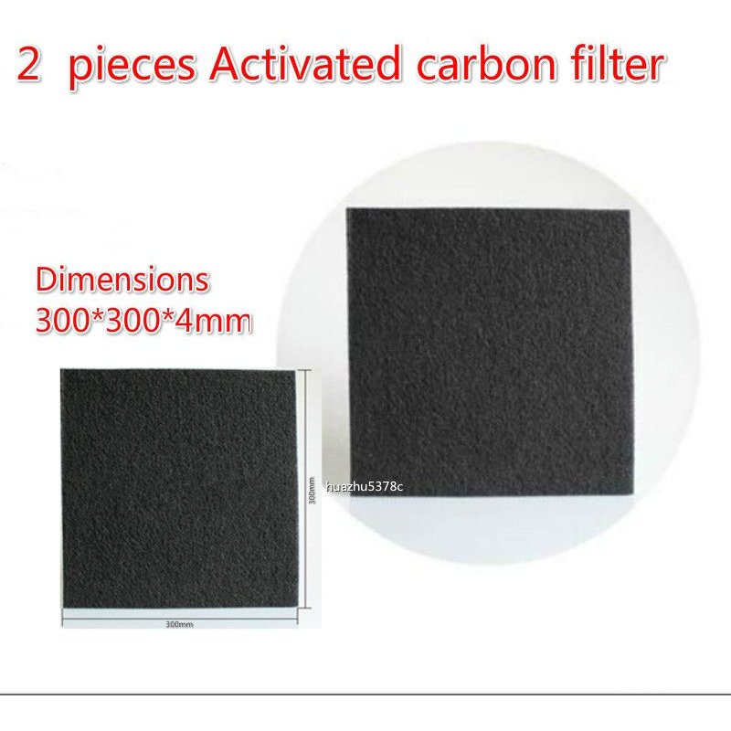 Purificateur d'air universel en coton, 2 pièces, 300x300x4mm, filtre à charbon actif
