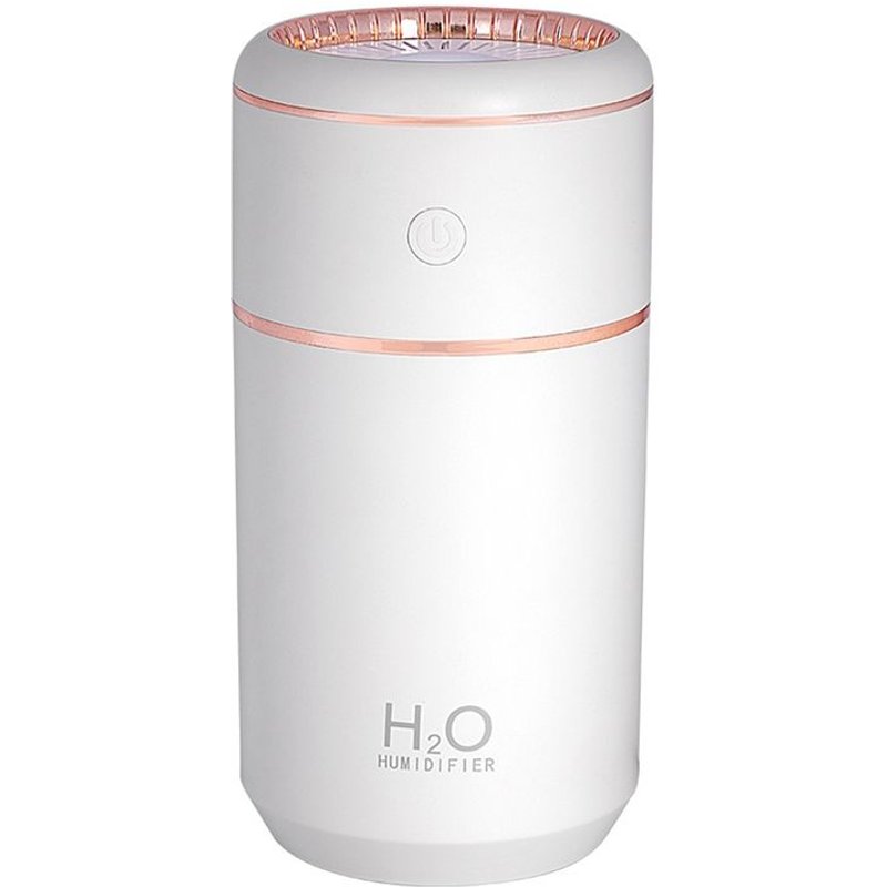 Humidificateur à brouillard froid de 350Ml, lumière d'ambiance colorée pour humidificateur silencieux pour chambre et bureau