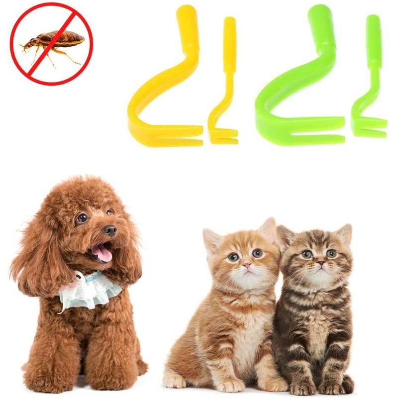 Kit De 2 Crochets D'extraction De Tiques Pince Anti Tique Chien Chat Animaux