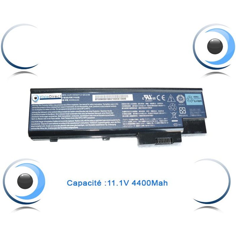 Batterie pour portable ACER Travelmate 5604 - Visiodirect -