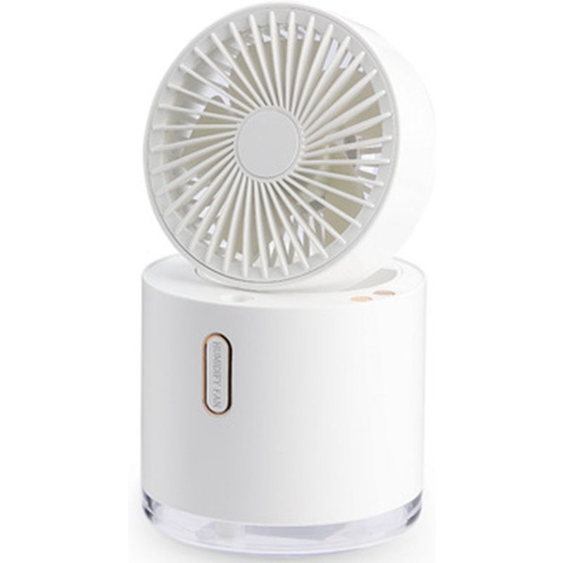 Ventilateur de pulvĂ©risation de climatisation de bureau (blanc), humidificateur pliant, peut secouer votre tĂȘte
