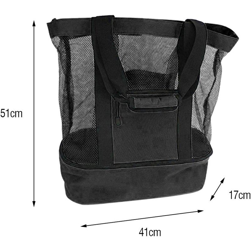 Sac Isotherme Thermique Portable, Sac Transparent En Maille À Double Couche, Pique-Nique Camping Vacances Plage Fourre-Tout Boisson, Organisateur De Conservation De La Fraîcheur