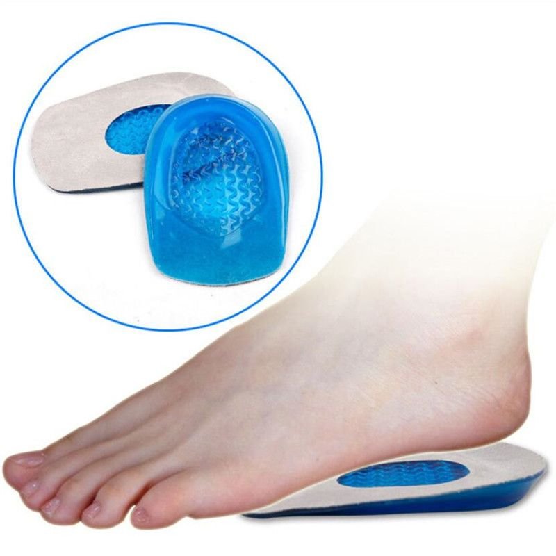 Semelles Orthopédiques En Gel De Silicone, 1 Paire, Coussinet De Talon Pour La Douleur Calcanéenne, Soins Des Pieds
