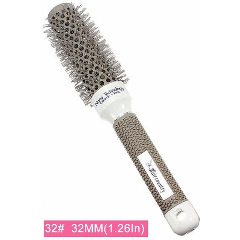 Brosse À Cheveux Nano Ion Céramique Thermique, Peigne Cylindrique, Salon De Coiffure, Coiffure, Séchage, Bouclage, Équipement De Camping