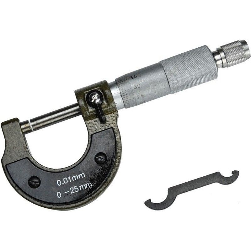 Micromètre extérieur à jauge précise 0-25mm/0.001mm, outil à pied à coulisse pour mesurer les outils 1 pièce