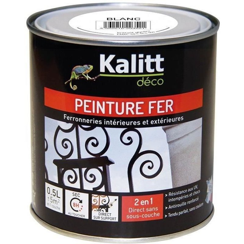 KALITT déco - Peinture.Spéciale sol satin calcaire 0.5l