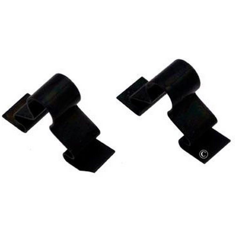 Lot de 2 clips vitre Four cuisinière (72X0273 DE DIETRICH ARISTON HOTPOINT ATAG THERMOR SANGIORGIO ORANIER ASKO BLANCO CYLINDA SAUTER CAPLE EDESA PELGRIM CDA BRANDT SCHOLTES FAGOR NOVY MASTERCOOK THOM