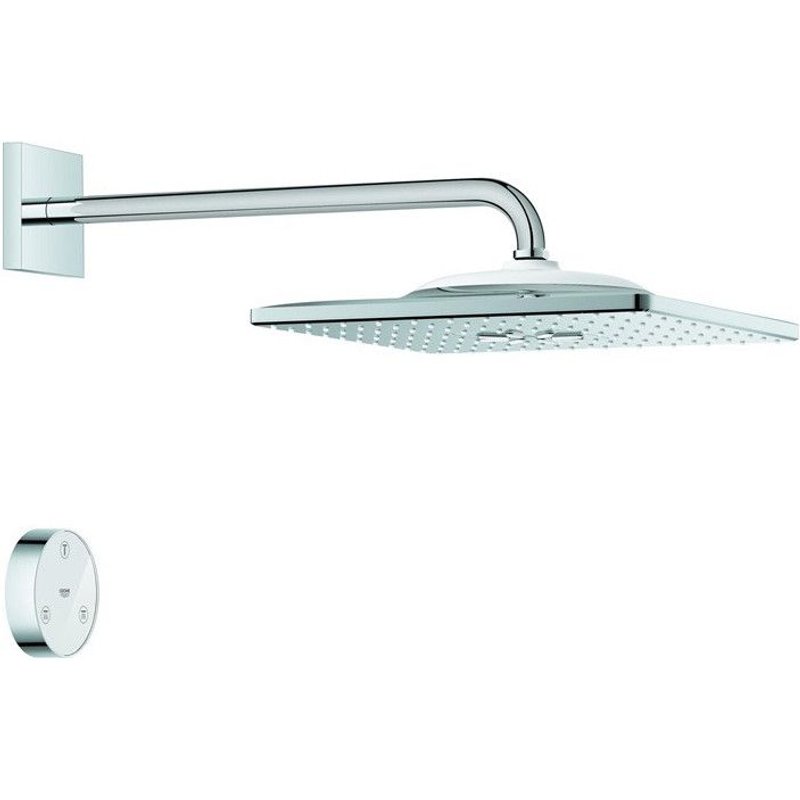 TĂȘte de doucheRainshower SmartConnect 310 26642 rond Bras de douche chromĂ©