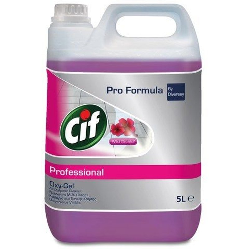 Nettoyant liquide multisurface CIF Pro Formula Oxy-gel orchidées 5L