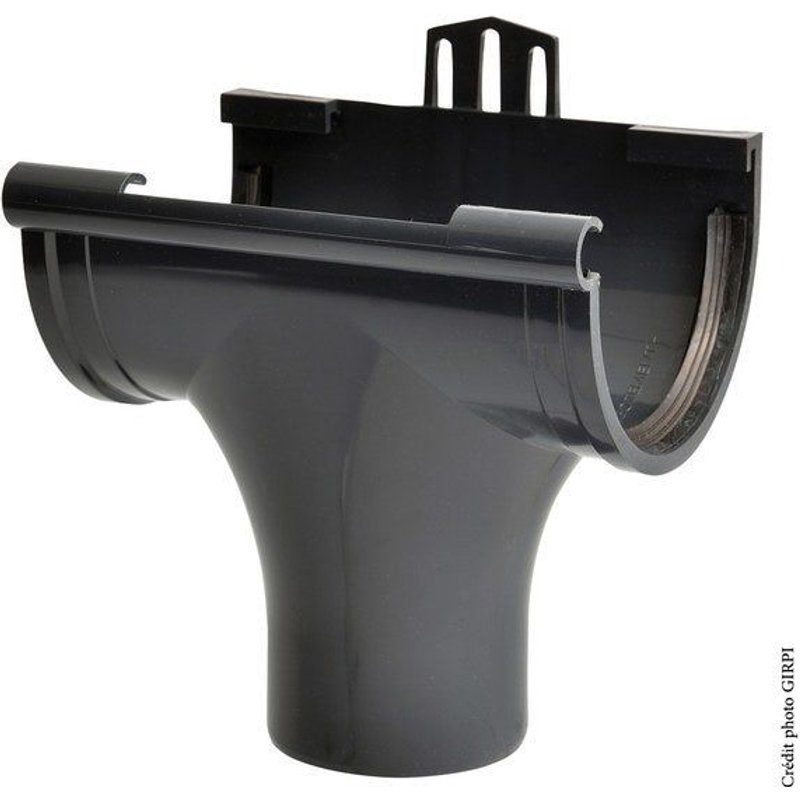 Naissance à joint pvc ardoise GIRPI, Dév.16 cm Diam.50 mm