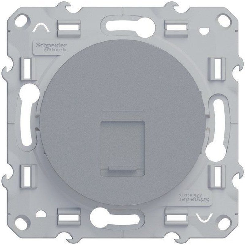 Prise rj45 Odace, aluminium