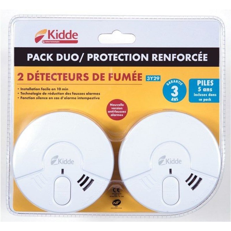 Lot De 2 Détecteurs De Fumée, 3 Ans