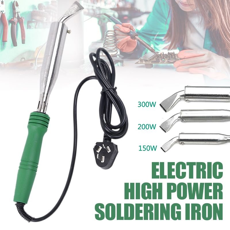 Fer à souder électrique 150/200/300W 220V, outil de soudage à pointe biseautée en cuivre, pointes de soudage en céramique, outil de réparation