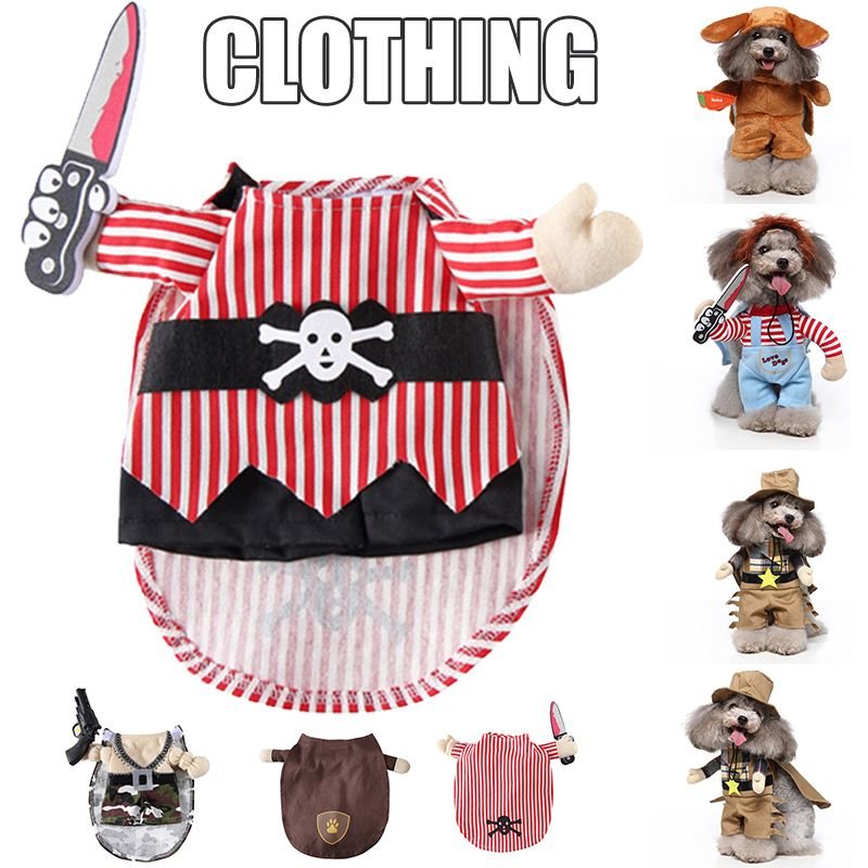 Costume D'halloween Amusant Pour Animaux De Compagnie, Ensemble De VĂŞtements De Chat Cosplay Pour Petites Et Moyennes Races De Chiens, Costume De Jeu De RĂ´le Xqmg, Fournitures Pour Animaux De Compagni