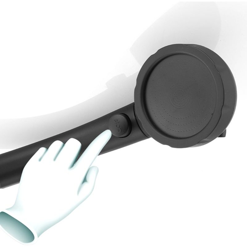 Pommeau de douche mural noir mat, ensemble de douche avec tuyau et support de douche, économie d'eau, haute pression