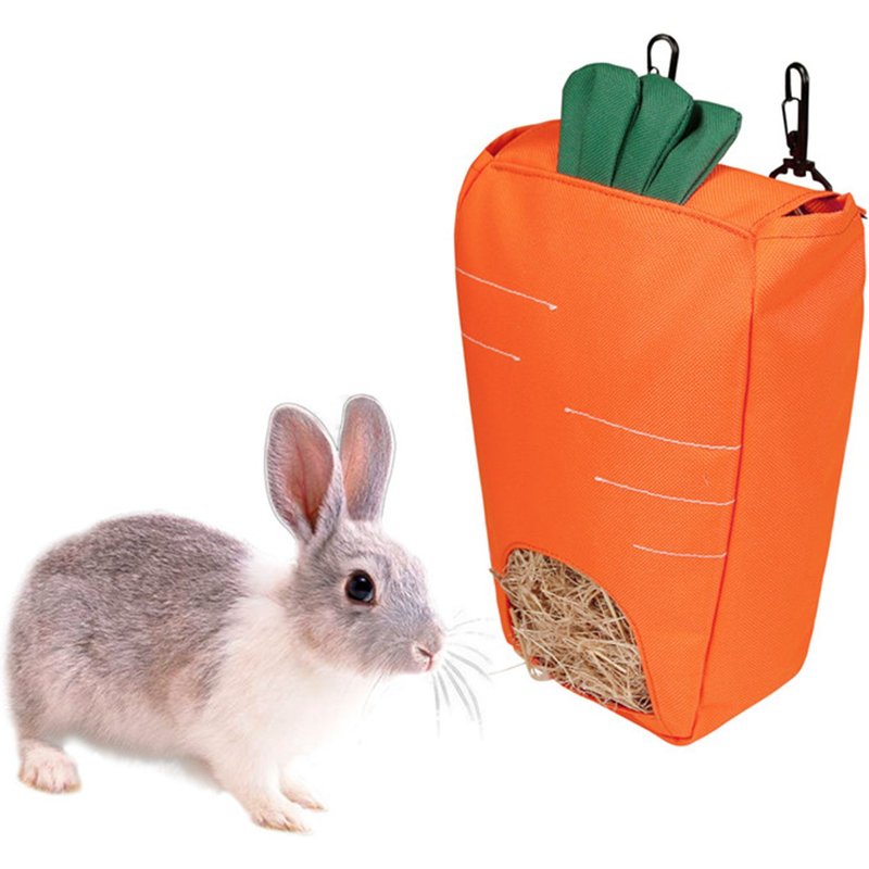 Sac D'alimentation Pour Lapin, Forme Carotte, Cochon D'inde, Sac Suspendu, Distributeur De Merde, Pour Petits Animaux