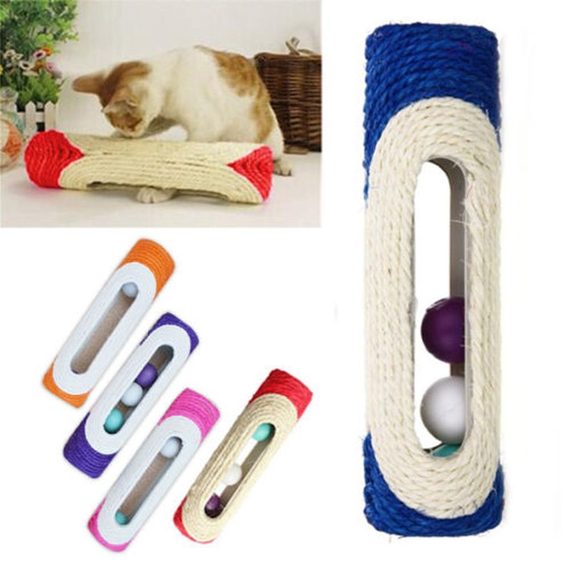 Poste De Grattage En Sisal Pour Chat, Jouet Pour Animal De Compagnie, Chaton, Entraînement Interactif, 3 Pièces