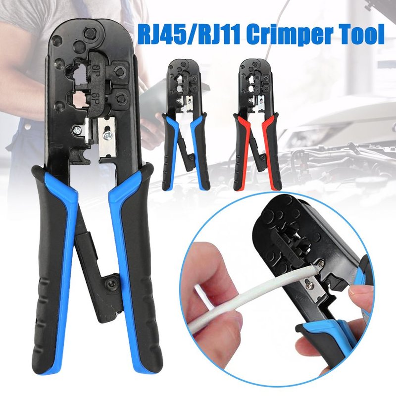 Pince de coupe de câble réseau, outil de sertissage modulaire pour RJ45 RJ11 pince de câble multifonction