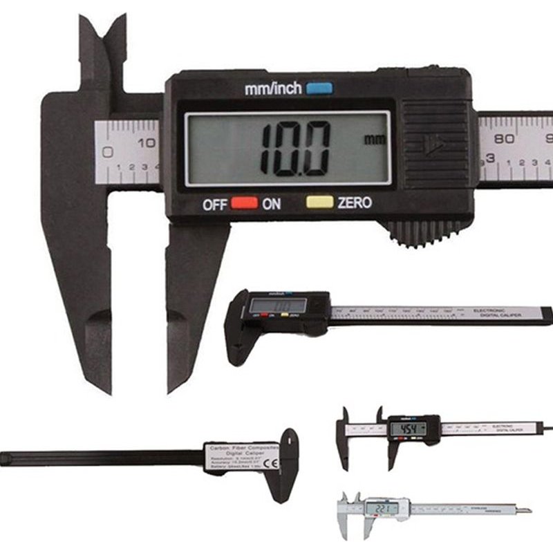 Vernier électronique numérique LCD 150mm/6 pouces, jauge à pied à coulisse micromètre règle outils