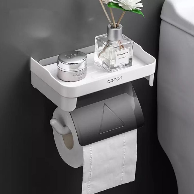 Support de rangement mural pour rouleau de papier toilette, multifonction, pour salle de bain, peu encombrant, 3 couleurs
