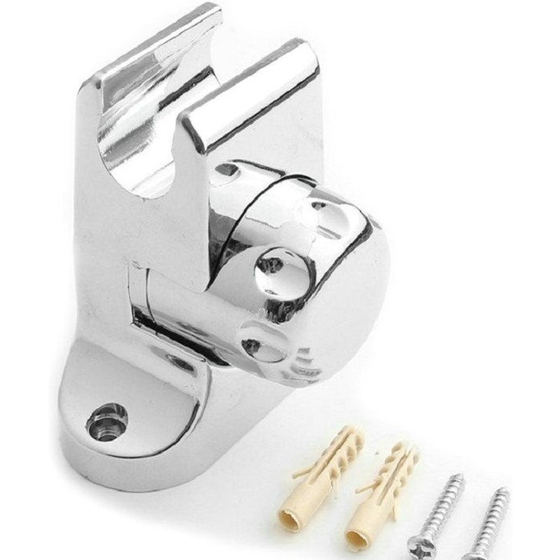 Support de pomme de douche universel chromé, support mural de salle de bain, support de douche réglable, Anti-corrosion et résistant à l'humidité