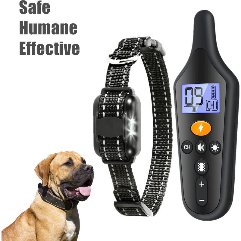Collier D'entraînement Électrique Antichoc Pour Chiens, Avec Télécommande Pour Petits, Moyens Et Grands Chiens, Avec Bip, Vibration, Mode Choc Sûr