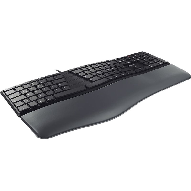CHERRY KC 4500 ERGO - Clavier - USB - AZERTY - Belge - noir