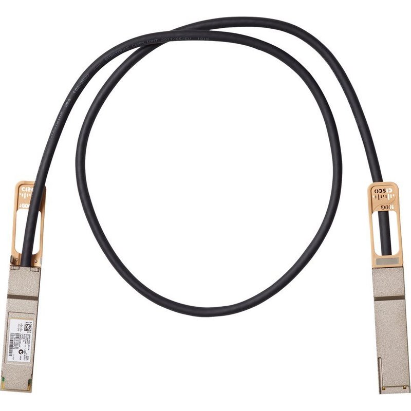 Cisco Copper Cable - Câble d'attache directe 100GBase - QSFP (M) pour QSFP (M) - 3 m - passif - pour Mellanox ConnectX-5 Ex EN; Nexus 93108TC-EX, 93180YC-FX, 9336C-FX2