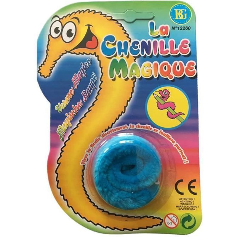 La Chenille Magique - Couleur Bleue - Tirez Discrètement Sur Le Fil Invisible, La Chenille Se Faufillera Partout !
