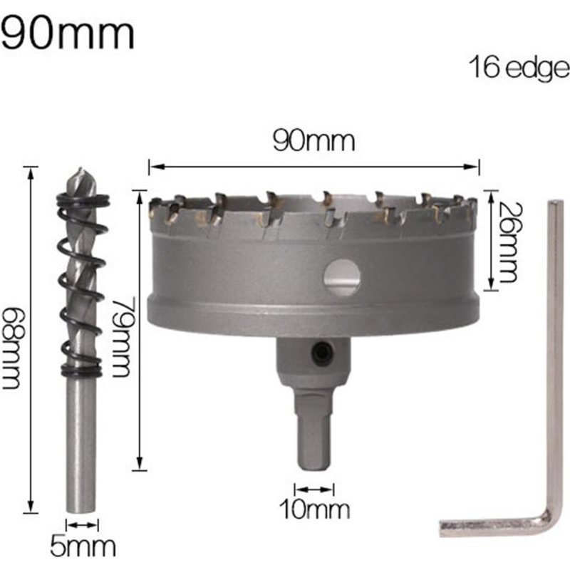 Pointe en carbure TCT, scie cloche,Pointe en carbure TCT, scie cloche,