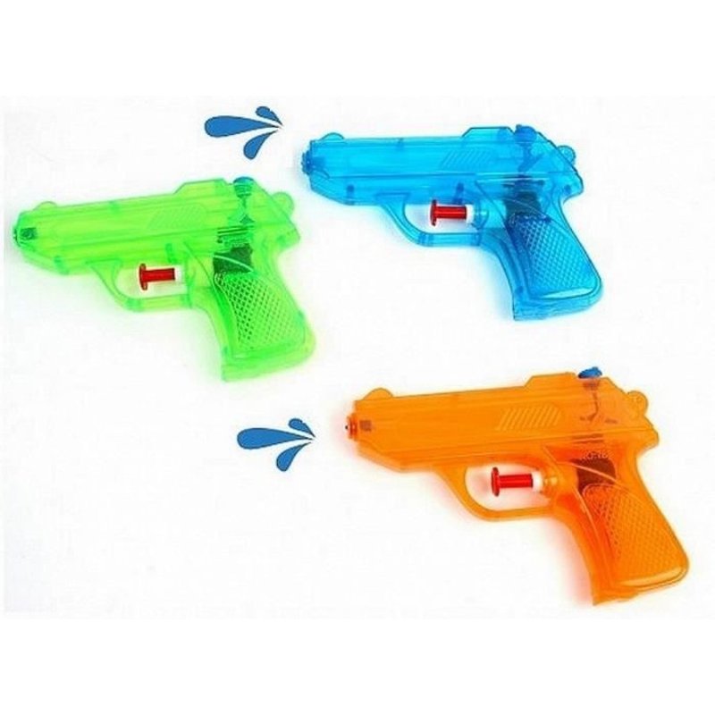 Lot 3 Pistolets A Eau 12 X 9 Cm Jeu Plage Piscine Jouet