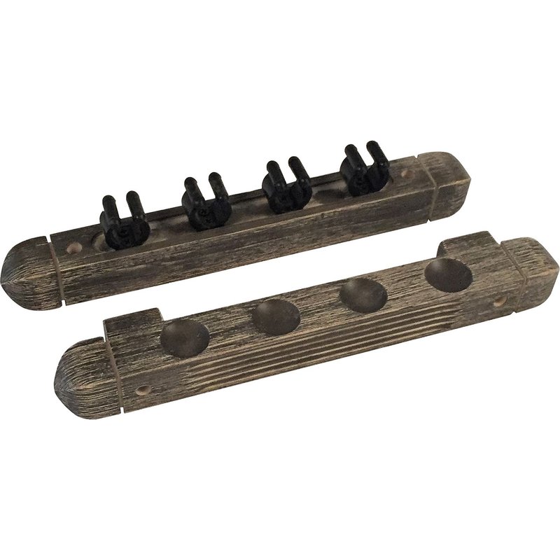 Support mural pour 4 queues de billard Buffalo gris